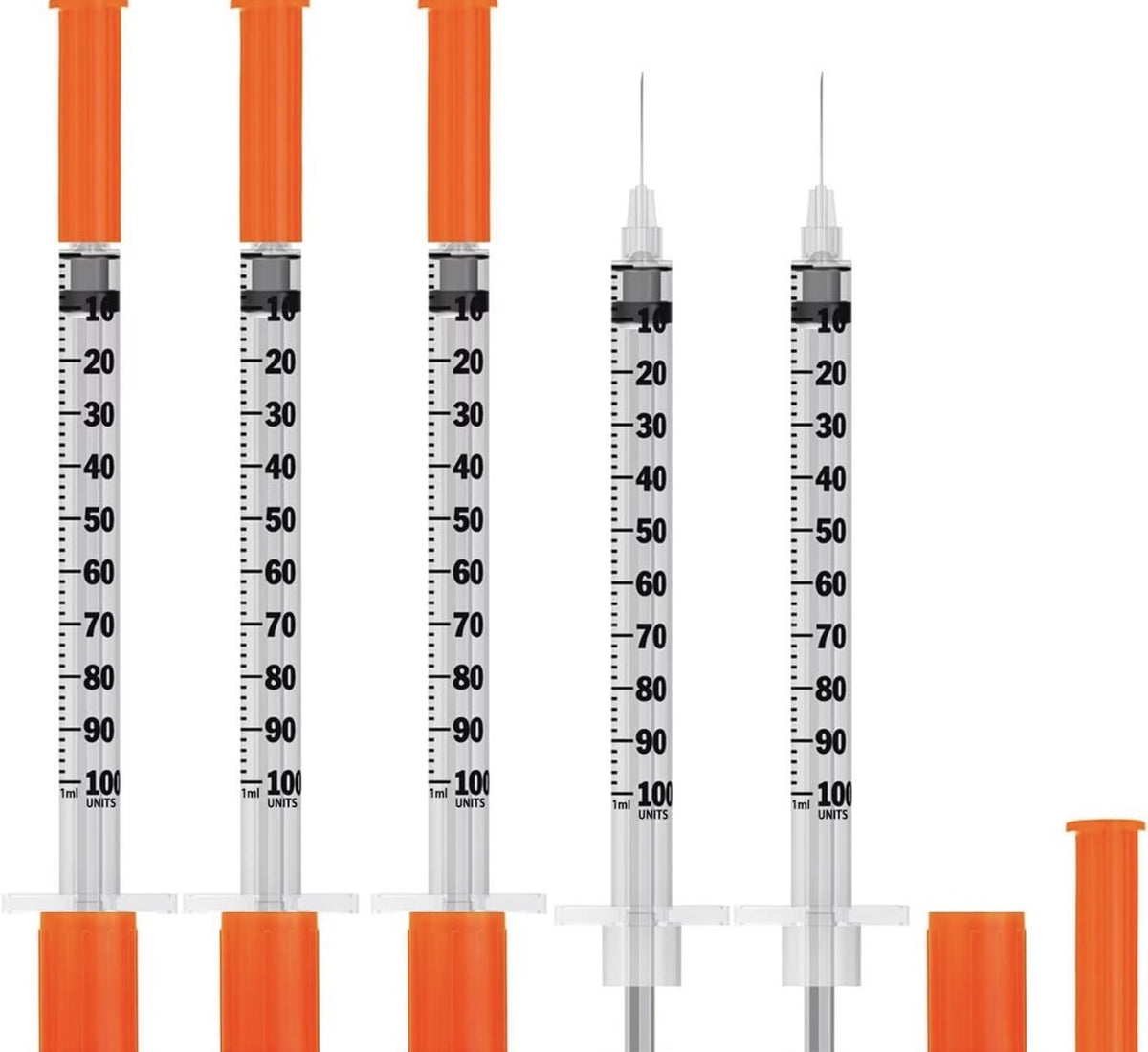 Insulin Syringes with Needle – 1ml/cc 31G 5/16" (8mm) | Pack of 30